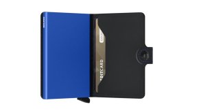 Secrid Miniwallet matte black & blue